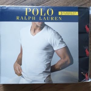 Men Polo by Ralph Lauren cotton V-neck